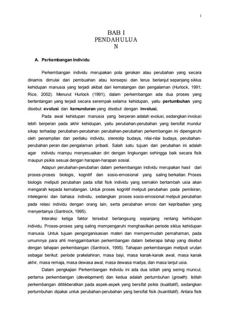 Prinsip perkembangan menurut hurlock