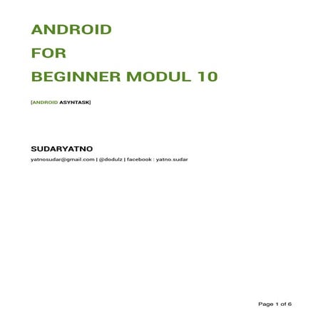 Modul praktikum 10 - Android Sudaryatno