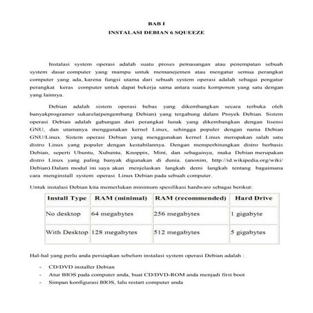 Modul server debian 6
