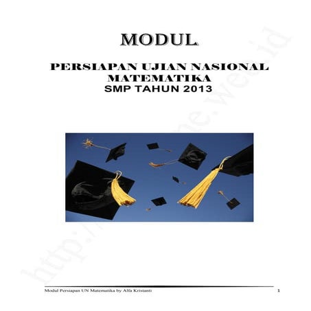 Modul siap un matematika smp 2013