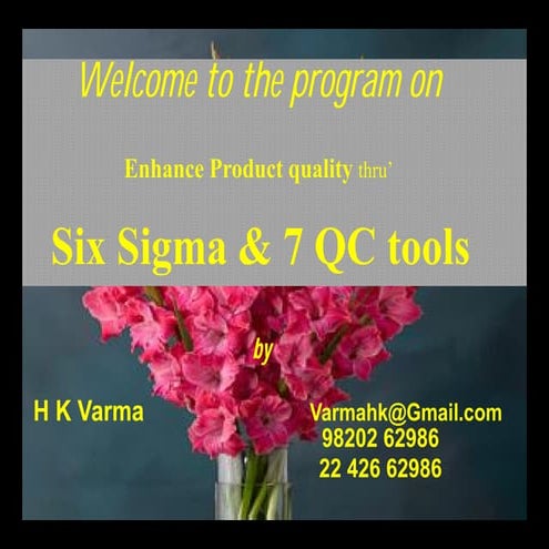 six sigma  &  7 qc tools 