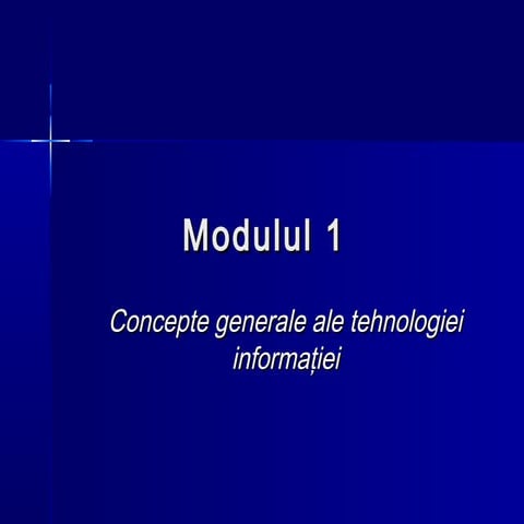 Modulul 1 ecdl