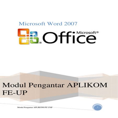 Modul word2007 Komputer Terapan