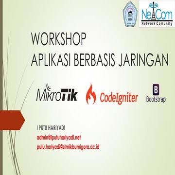 Modul Workshop Aplikasi Berbasis Jaringan