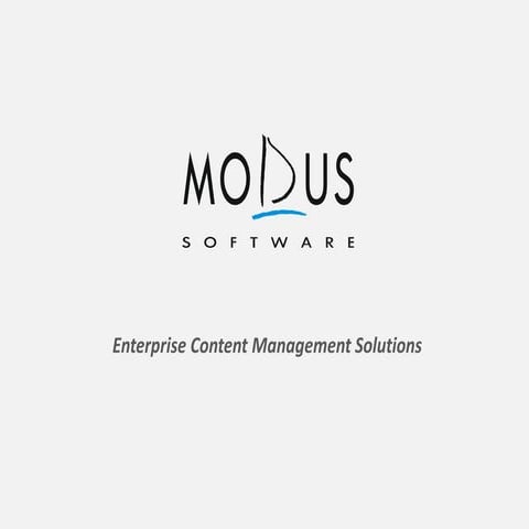 Modus Presentation - Content Services | PPTX