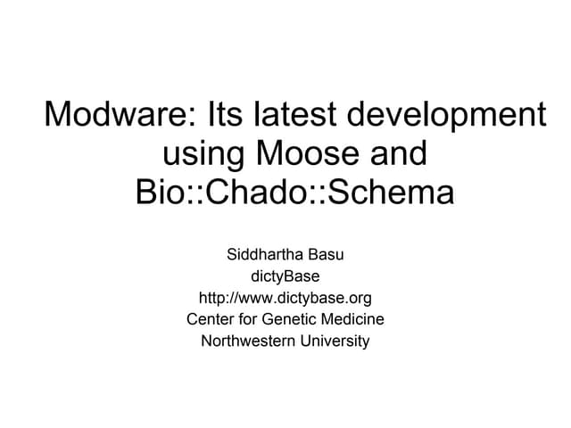 Modware next generation with pub module