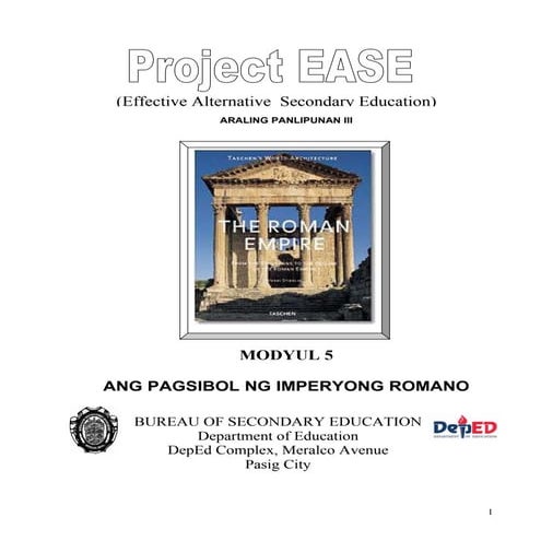 Modyul 05   republika at imperyong romano