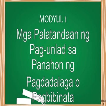 Mga Angkop at Inaasahang Kakayahan at Kilos sa Panahon ng Pagdadalaga/Pagbibi...