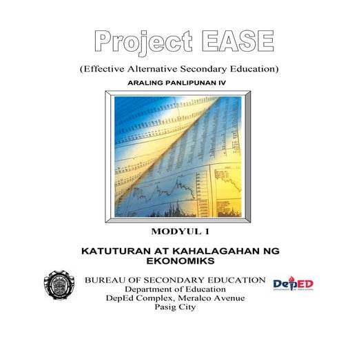 Modyul 1- Katuturan at kahalagahan ng Ekonomics.pdf