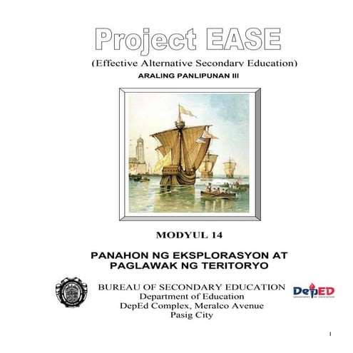 Modyul 14  panahon ng eksploras at pagpalawak ng teritoryo 0