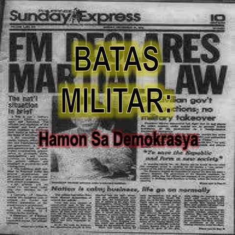 Modyul 15 batas militar