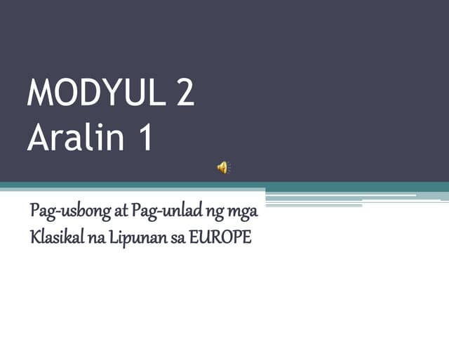 Modyul 2