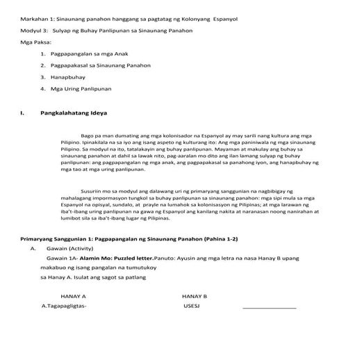 Modyul 3 (pasay caloocan)  - grade 7 learning modules - quarter 1