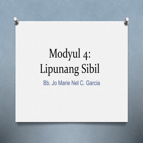 Modyul 4 lipunang sibil