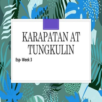 Modyul 6 Pptx In Edukasyon Sa Pagkakatao Pptx