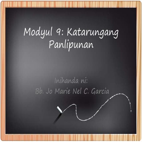 Modyul 9 katarungang panlipunan