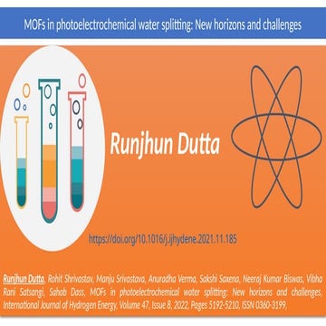MOFs in photoelectrochemical water splitting - New horizons and challenges.pptx