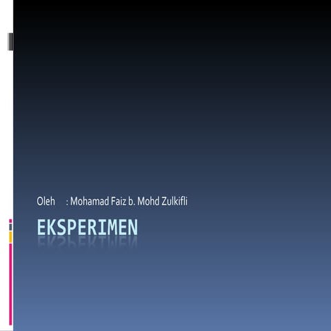 eksperimen
