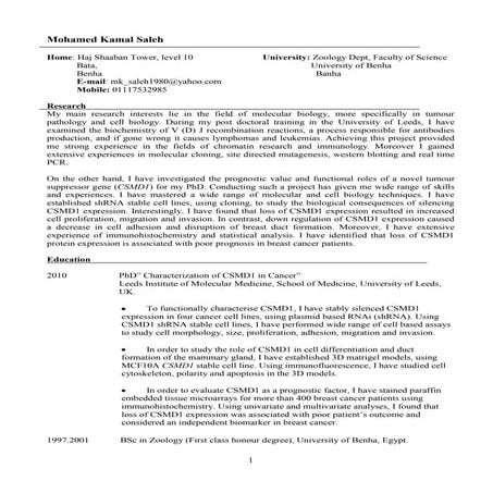 Mohamed kamal saleh_c_v (update oct 2011)