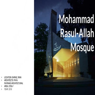 Mohamed rasullah mosque | PDF