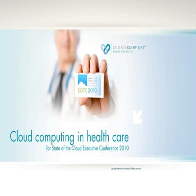 Cloud computing in healthcare