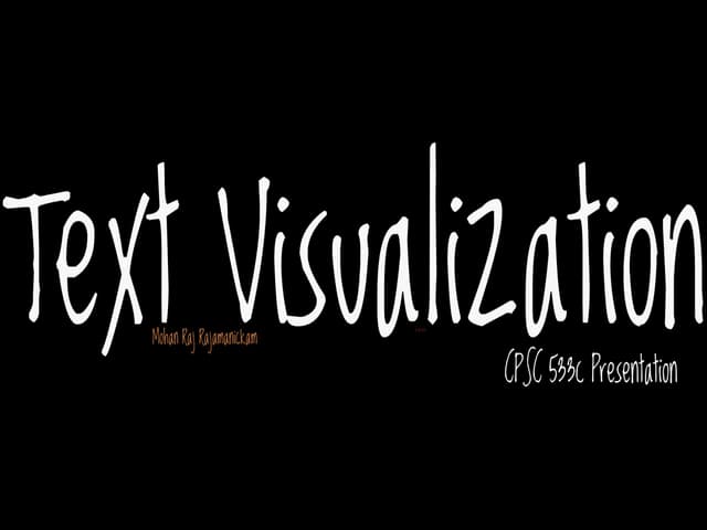 Text visualization