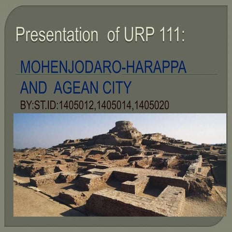 Mohenjodaro the famous ancient city for Town Planning