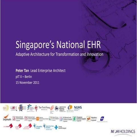 Singapore’s National EHR - Adaptive Architecture for Transformation and Innov...