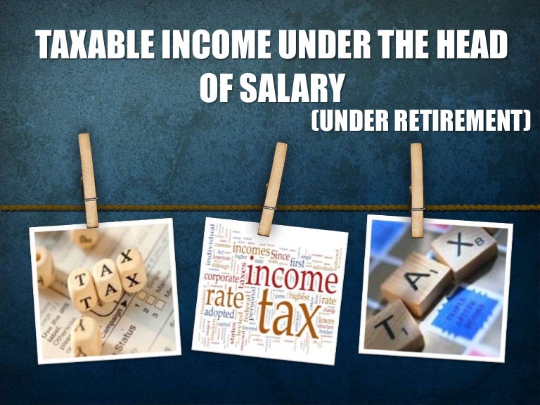 Income Under The Head Salary