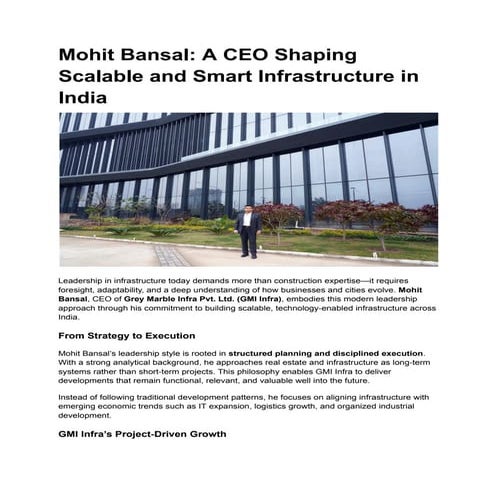 Mohit Bansal_ Chandigarh’s Visionary CEO Shaping India’s Infrastructure ...