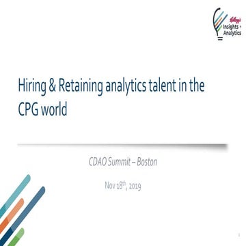  Hiring and Developing Analytics Talent in the CPG and Retail Industry - Mohi...