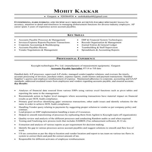 Mohit kakkar cv