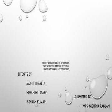 TWRR stands for time -weighted rate of .