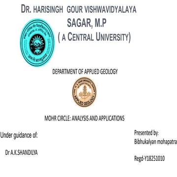 Mohr circle     mohr circle anaysisand application
