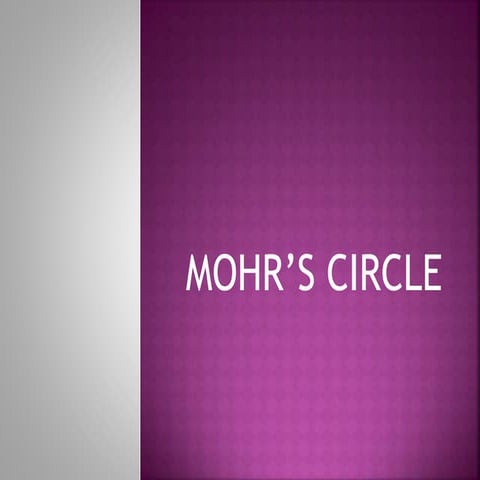 Mohrs cirlce