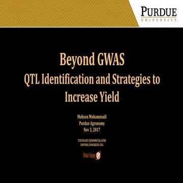 Beyond GWAS QTL Identification and Strategies to Increase Yield