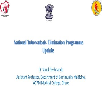 New guidelines for Tuberculosis treatment (NTEP) | PPTX