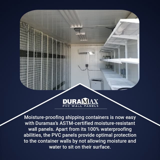 MoistureResistant Wall Panels Don't Let Shipping Containers Breed Mold