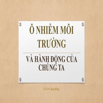 Powerpoint Ô nhiễm môi trường