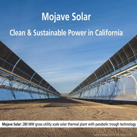 Mojave Solar: clean and sustainable power in California