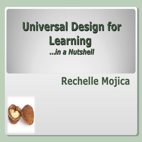 Intro to Principles of Universal Design for Learning