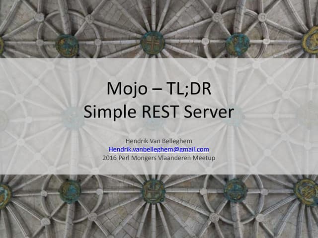 Mojo – Simple REST Server