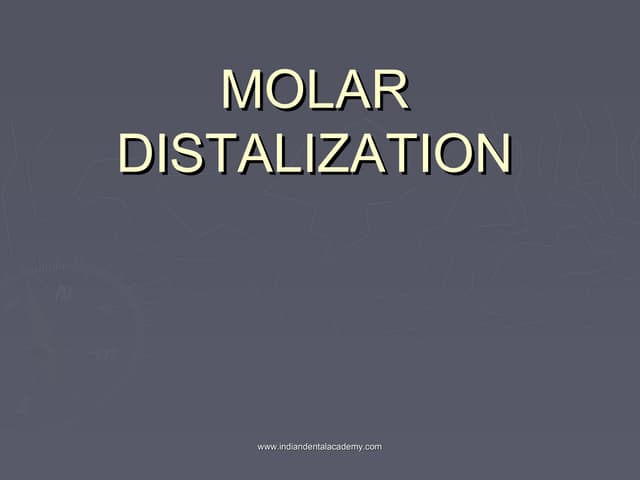 Molar distalization   