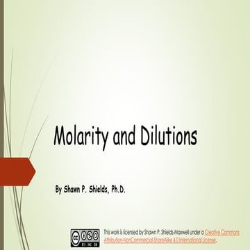 Molarity final