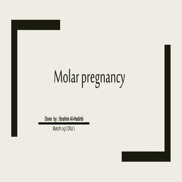 Molar pregnancy  from a-z