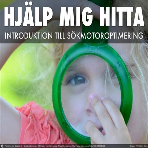 Sökmotoroptimering för webbredaktörer