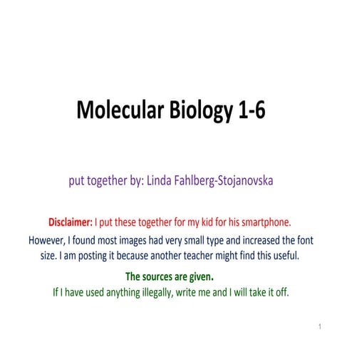 Molecular Biology 1-6