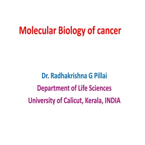 Molbiol of cancer