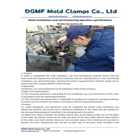 1. Press machine Process & parameters.... | PPT