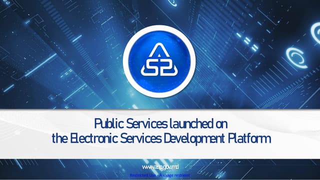 MOLDOVA - Public Services launched on the Electronic Services Development Platform.pdf